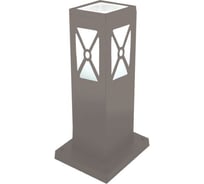 Светильник садово-парковый General Lighting Systems Витраж GPF-E27-M-IP65 графит, малый, столб, IP65, под лампу Е27, 30см 662638