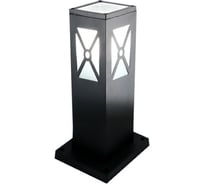Светильник садово-парковый General Lighting Systems Витраж GPF-E27-M-IP65 черный, малый, столб, IP65, под лампу Е27, 30см 662637