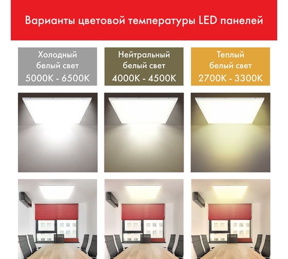 Светодиодный светильник с драйвером SONNEN АРМСТРОНГ СТАНДАРТ 6500K, 595x595x30, 40Вт матовый 237155