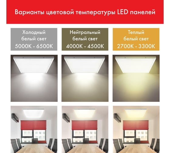 Светодиодный светильник с драйвером SONNEN АРМСТРОНГ ЭКО, 6500K, 595x595x19, 36Вт, прозрачный 237153