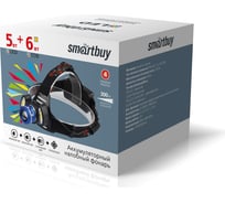 Аккумуляторный налобный фонарь Smartbuy 5 Вт LED + 2х3Вт COB, SBF-HL028