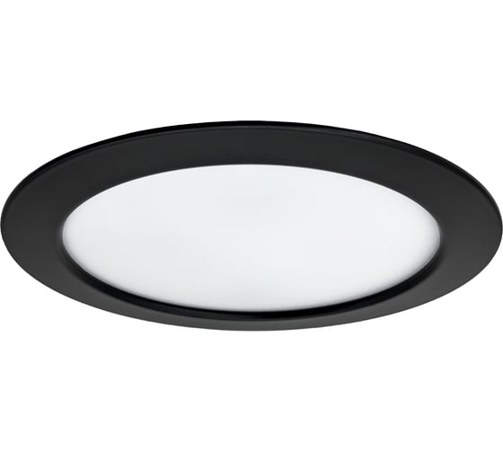 Светильник truEnergy светодиодный ультратонкий круг 18W 4000К 1200Lm D185мм металл черный 10040