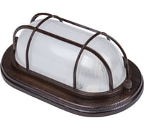 Светильник TDM ELECTRIC НПБ1402 венге, овал, с решеткой 60Вт IP54 SQ0303-0437