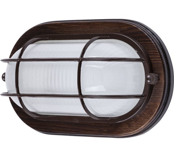 Светильник TDM ELECTRIC НПБ1402 венге, овал, с решеткой 60Вт IP54 SQ0303-0437