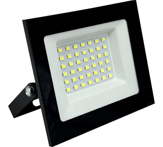 Прожектор светодиодный truEnergy IP66 50W 6500K 5000Lm 100x91x24 мм черный алюминий 13122