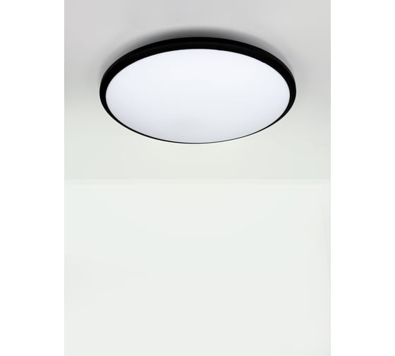 Светильник светодиодный truEnergy накладной круг 96W 4000K 7680Lm D465мм IP20 черный/металл 11605