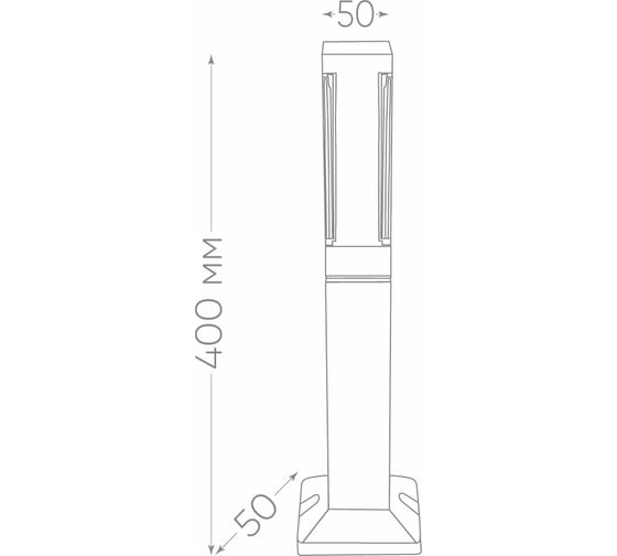 Уличный светодиодный светильник FERON DH602, 5W, 250Lm, 4000K, черный, 11706