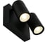 Фасадный светильник General Lighting Systems Астрал GWL-2MR16-GU10-R-IP65 лампы 2 MR16 GU10 черный 662741 1