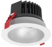 Светодиодный светильник VARTON DL-Spark встраиваемый 15 Вт 3000 K 60 120x88 мм белый IP44 с матовым серебристым рефлектором монтажный диаметр 100 мм V1-R0-00433-10L07-4401530