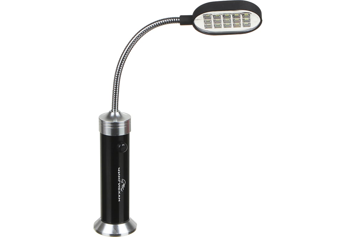 Гибкий фонарик ЧИНГИСХАН 15 SMD LED, 3xAAA, алюминий, 30х4 см 198-036 ...