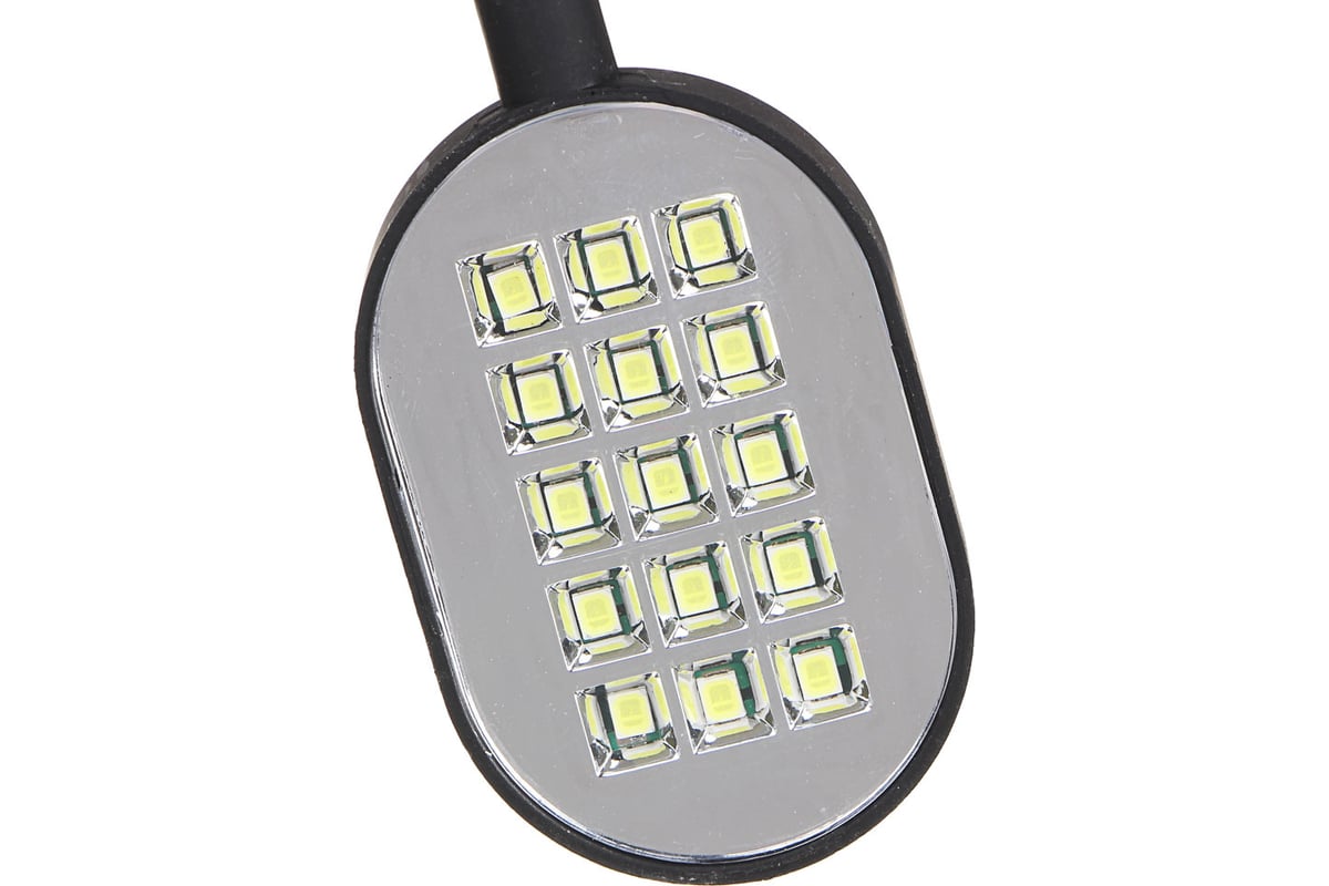 Гибкий фонарик ЧИНГИСХАН 15 SMD LED, 3xAAA, алюминий, 30х4 см 198-036 ...