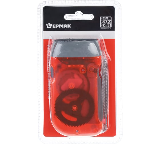 Фонарик динамический ЕРМАК 3 LED, пластик, 9,5х5 см 198-013
