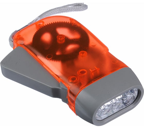 Фонарик динамический ЕРМАК 3 LED, пластик, 9,5х5 см 198-013