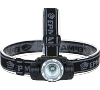 Налобный фонарик ЕРМАК, XPE, 5 Вт, 6х7см, 3 режима, 1500мАч, USВ кабель, пластик,1 цвет 221-017