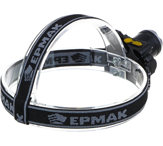 Налобный фонарик ЕРМАК, XPE, 5 Вт, 6х7см, 3 режима, 1500мАч, USВ кабель, пластик,1 цвет 221-017