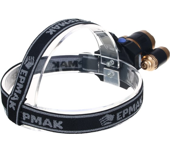 Налобный фонарик ЕРМАК, 1000 мАч, 3 LED, 9х6 см, 3 режима 221-015
