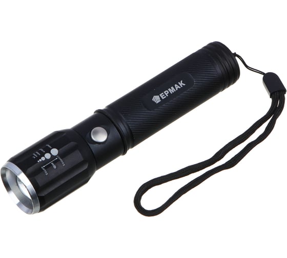 Фонарь ЕРМАК металлический XP-E LED, 3xAAA, алюминий, 15,5x3 см 328-125 1