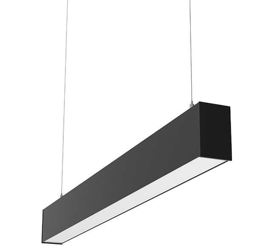 Светодиодный светильник VARTON X-line 0,5 м 10 Вт одиночный подвесной 507x63x100 мм IP40 RAL9005 черный муар Tunable White (3000-6500K) опал с декоративным проводом 2 м и комплектом подвесов 2 м диммируемый (DALI) V1-R0-90828-02OPD-40010TW