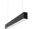 Светодиодный светильник VARTON X-line 1 м 20 Вт Up&Down одиночный подвесной 1003x63x100 мм IP40 RAL9005 черный муар Tunable White (3000-6500K) опал с декоративным проводом 2 м и комплектом подвесов 2 м диммируемый (DALI) V1-R0-92823-02OPD-40022TW 1