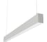 Светодиодный светильник VARTON X-line 1,5 м 45 Вт Up&Down одиночный подвесной 1499x63x100 мм IP40 RAL9003 белый муар Tunable White (3000-6500K) опал с декоративным проводом 2 м и комплектом подвесов 2 м диммируемый (DALI) V1-R0-02825-02OPD-40048TW 1