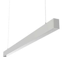 Светодиодный светильник VARTON X-line 2 м 62 Вт Up&Down одиночный подвесной 1995x63x100 мм IP40 RAL9003 белый муар Tunable White (3000-6500K) призма с декоративным проводом 2 м и комплектом подвесов 2 м диммируемый (DALI) V1-R0-02827-02PRD-40062TW