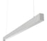 Светодиодный светильник VARTON X-line 2 м 62 Вт Up&Down одиночный подвесной 1995x63x100 мм IP40 RAL9003 белый муар Tunable White (3000-6500K) призма с декоративным проводом 2 м и комплектом подвесов 2 м диммируемый (DALI) V1-R0-02827-02PRD-40062TW 1