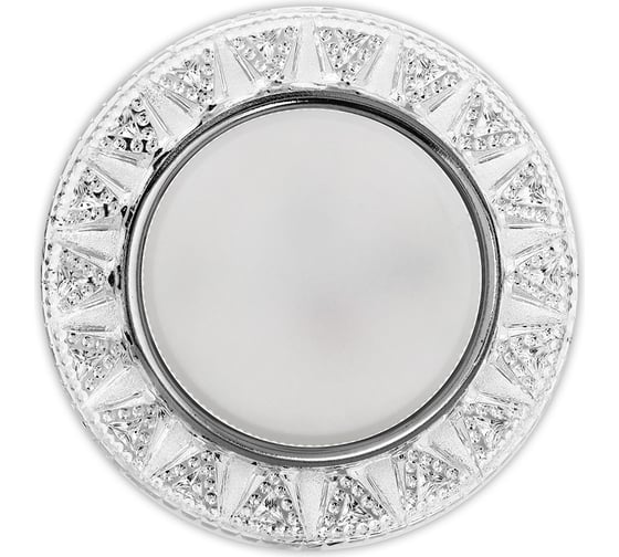 Встраиваемый светильник Smartbuy под лампу GX53 с LED подсветкой прозрачный SBL-06CL1-GX53