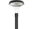 Светодиодный светильник VARTON IONIK Crystal парк 60 Вт Plaza 2700К IP66 RAL9005 черный DALI V1-S0-9IC01-07D74-6606027 1