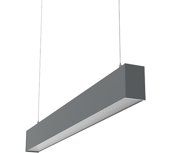 Светодиодный светильник VARTON X-line 0,5 м 15 Вт одиночный подвесной 507x63x100 мм IP40 RAL7045 серый муар Tunable White (3000-6500K) с рассеивателем PRISM с декоративным проводом 2 м и комплектом подвесов 2 м диммируемый по пр V1-R0-70828-02PRD-40015TW