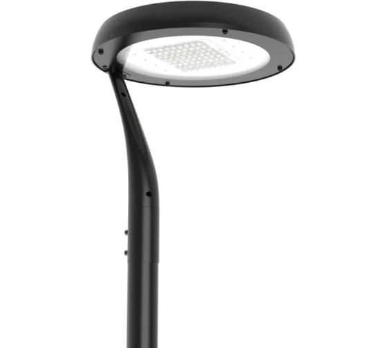 Светодиодный светильник VARTON IONIK Torsher парк 100 Вт Road 4000К IP66 RAL9005 черный DALI V1-S0-9IT01-07D72-6610040