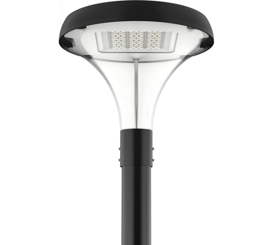 Светодиодный светильник VARTON IONIK Opal парк 80 Вт опаловый 2700К IP66 RAL9005 черный V1-S0-9IO01-07L90-6608027