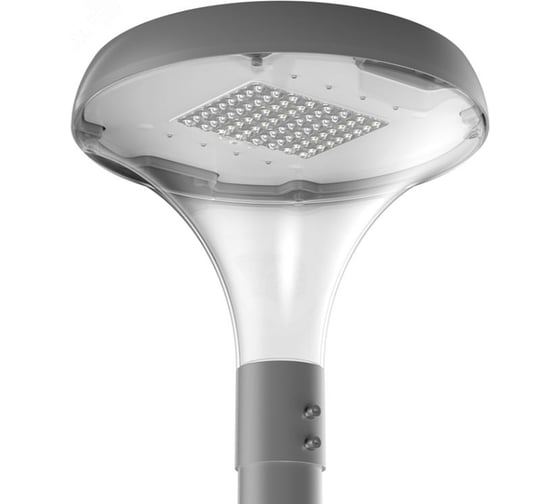 Светодиодный светильник VARTON IONIK Opal парк 80 Вт опаловый 2700К IP66 RAL7045 серый V1-S0-7IO01-07L90-6608027