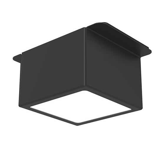 Светодиодный светильник VARTON DL-Grill 75х75 мм 10 Вт для потолка Грильято с шириной ламели 15 мм встраиваемый 4000 К 60x60x60 мм RAL9005 черный диммируемый по протоколу DALI V1-R0-91807-10D01-4001040