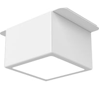 Светодиодный светильник VARTON DL-Grill 75х75 мм 10 Вт CRI90 для потолка Грильято с шириной ламели 15 мм встраиваемый 3000 К 60x60x60 мм RAL9003 белый муар диммируемый по протоколу DALI V1-R0-00807-10D01-4001030
