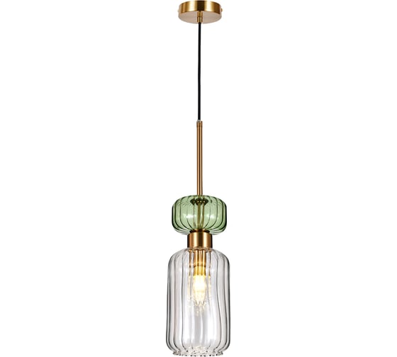 Светильник ESCADA 1141/1S E14*60W Antique copper/Green/Clear 1141/1S Green/Clear