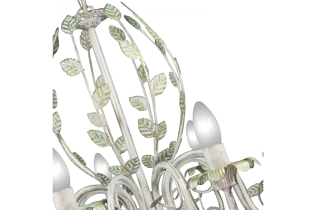 Подвесная люстра ПЕТРАСВЕТ 8 ламп, с листочками S1115-8 - выгодная цена ...