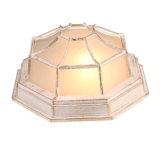 Фасадный светильник General Lighting Systems Паутинка GWL-E27-M-IP65 белое золото 662586