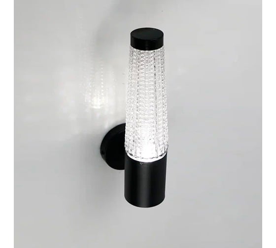 Фасадный светильник General Lighting Systems Кристал мини GWL-MR16-GU10-R-IP65 черный 662569