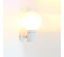 Фасадный светильник General Lighting Systems Сфера GWL-Е27-M-IP65 белый 662629