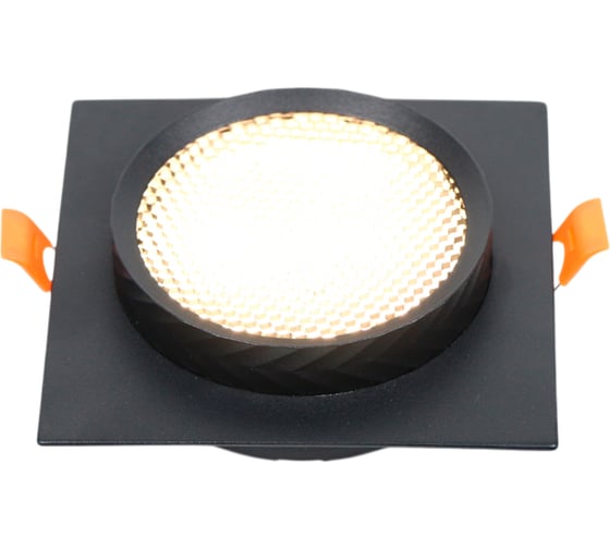 Встраиваемый светильник General Lighting Systems GCL-GX53-H38 Аурум квадратный черный 662709