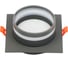 Встраиваемый светильник General Lighting Systems Серия Кантис GCL-GX53-H38 Квадратный с боковым рассеивателем под лампу GX53 графит 662717 3