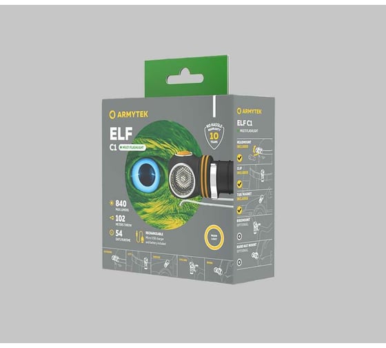 Фонарь Armytek Elf C1 Micro-USB Теплый F05002W