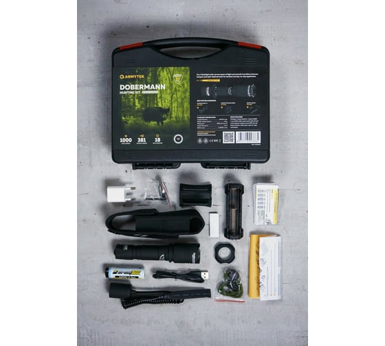 Фонарь Armytek Dobermann Hunting Kit Белый F02004C