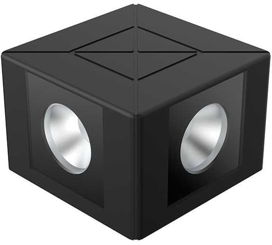 Светильник архитектурный VARTON Qrua 2R 6Вт 220В 25 3000K RAL9005 черный V1-G1-91532-23R20-6500630