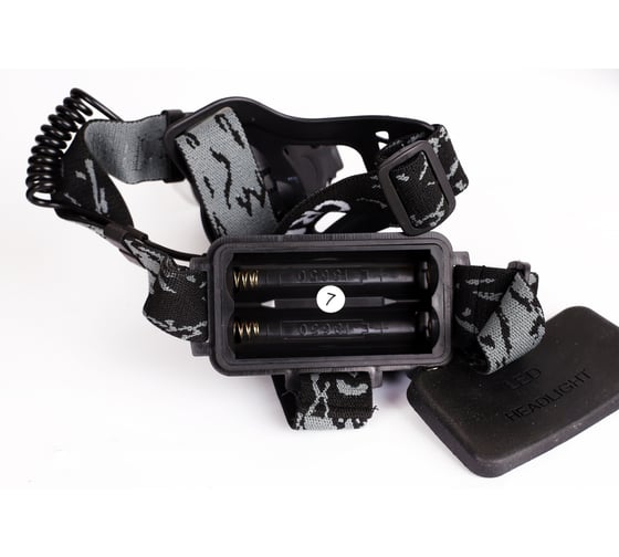 Налобный фонарь Ultraflash E159 (аккумулятор 3,7В, черный, LED, 5 Вт, фокус, 2 ак. 4 режима, бокс са) 14515