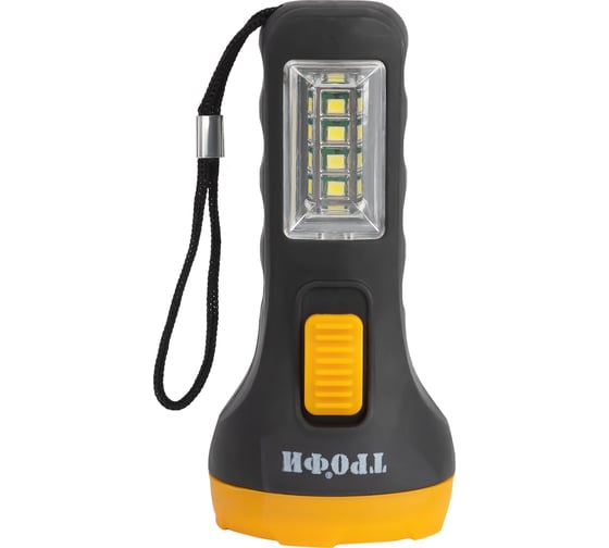 Светодиодный ручной фонарь ТРОФИ UB-101 универсальный на батарейках 1Вт 1 SMD+4 LED 1хAA Б0054034