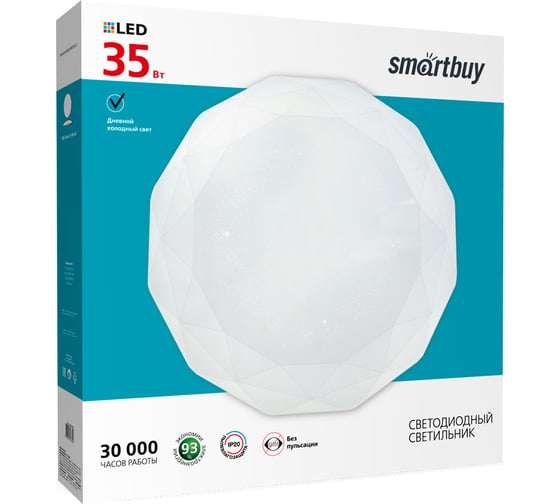 Светодиодный потолочный светильник Smartbuy LED 35W Diamond SBL-Dmd-35-W-6K