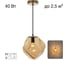 Подвесной светильник Citilux ROCKA янтарный CL247082 2