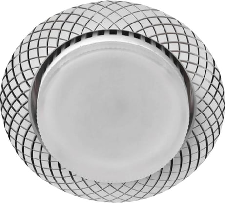 Встраиваемый светильник Smartbuy под лампу GX53 серебро/белый SBL-24SL/WH-GX53