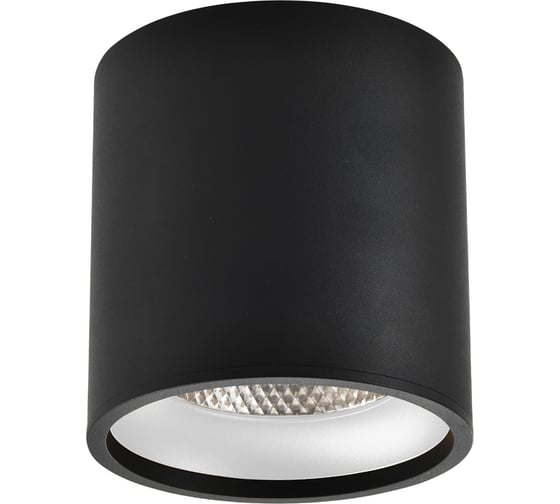 Светильник потолочный ST LUCE черный LED 1х12W 3000K 840Lm Ra>90 36 IP44 D80xH85 85-265V ST165.432.12